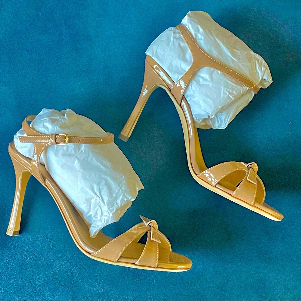 Sergio Rossi isobel knotted patent leather 35EU